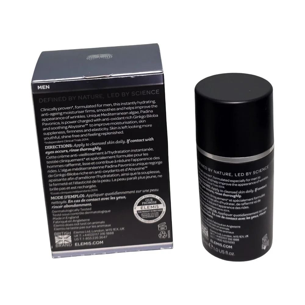 Elemis Pro-Collagen Marine Cream for Men 30ml 1.0oz Anti-Wrinkle Moisturiser NEW